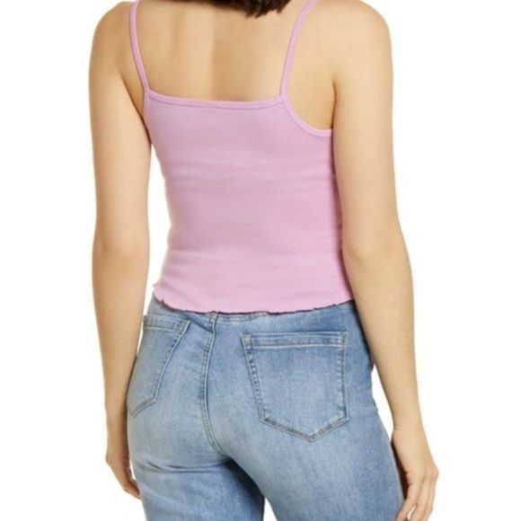 NWOT BP Square Neck Crop Camisole in Purple Tulip (2X) - Picture 2 of 11